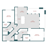 B4 Two bedroom, Two bathroom